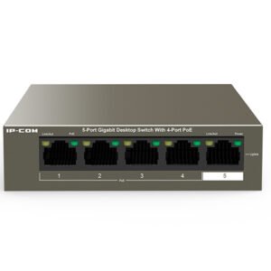 IP-COM G1105P-4-63W 5-Port Gigabit Desktop Switch with 4-Port PoE