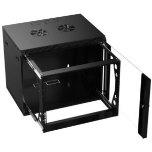 Black Copper 9U 19-Inch Wall Mount Network Rack