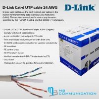 D-Link NCB-C6UGRYR-305-24 Cat6 UTP 24AWG Cable Roll 305m